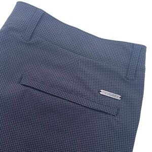 TWILLORY Mens Performance Tailored Fit Houndstooth Dress Pants 36x32 Gray